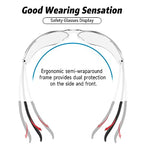 Salfboy Bulk Safety Glasses for Men Women, Clear - color: 100 Mix