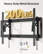 monTEK Heavy Duty Tilting TV Wall Mount for 55–105" Large TVs up to 200lbs - size: 55"-105" TV