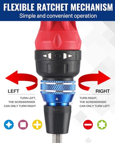 WORKPRO 12-in-1 Ratcheting Multi-Bit Screwdriver Set - size: Standard