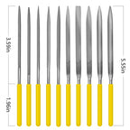 Needle File Set, 10 Pieces Hand Metal Files - color: Yellow-10pcs