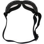 Global Vision Eliminator Dirt Bike Padded Motorcycle Riding Goggles for Men and Women (Black Frame/Smoke Lens) - color: Clear