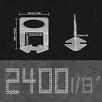 Tile Leveling System Clips 1/8" 2400 Pcs DIY Tiles Leveler Spacers Tile Leveling System for Professional Ceramic Tile and Stone Installation - size: 3.0mm-tile leveling clips