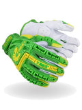 MAGID TRX743 ANSI A6 Cut-Resistant Windstorm Series® Hi-Vis Impact Gloves, 2 Pairs, Size 6/XS - size: 6/XS, style: 2 Pairs