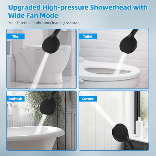 Hibbent All Metal cUPC Certified High Pressure Rainfall 12'' Shower Head - color: Matte Black, style: Square 12''