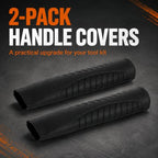 Hammer Handle Covers 2-Pack Plastic Black 25mm Hole Diameter