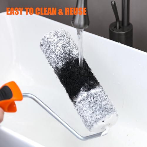5pcs 9" Drywall Compound Roller Covers, Shed-Resistant Drywall Mud Roller - color: 5pcs