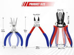 3-Piece Electrician's Pliers Set Professional Wire Stripping Tool - color: Wire Cutter+needle Nose+wire Stripper