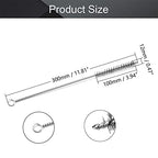 Utoolmart Steel Wire Cleaning Brush, Spiral Power Tube Cleaning Tool, Bottle Brush, 0.5-inch Diameter 12-inch Length, 10pcs - color: 10pcs, size: 1.2cm