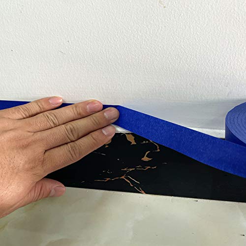 COSIMIXO Blue Original Multi-Surface Painter's Tape,0.94 inches x 60 Yards 6 Rolls Residue Free Wall Painting Blue Masking Tape with Sharp Lines (Pack of 2) - size: Blue 0.94 in x 60 yds 12-Pack
