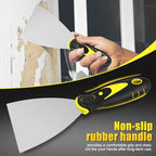 Putty Knife Set, Stainless Steel Spackle Knife Paint Scraper Tool Wallpaper Scraper (4PCS-2"")