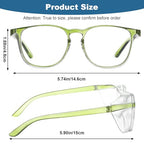 12 Pack Safety Glasses Goggles Anti-Fog Protective Eyewear - color: Multiple Colors
