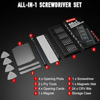 SHARDEN Precision Screwdriver Set for Electronic Repair 60 in 1 - color: 60 in 1 Black