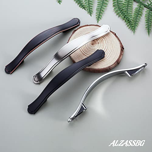 Alzassbg Polished Chrome Cabinet Pulls and Handles 10 Pack, AL3028CP - color: Polished Chrome, size: 3" Hole Center