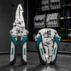 Multifunctional Foldable Automatic Wire Stripper and Cutter, Portable Crimping Tool for and Stripping tools & home improvement - color: Green