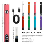 Linglong Xin Digital Cable tie Burning Pen(Purple) - color: Purple