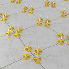 QEP LASH360 1/16 in. Tile Leveling 4-Corner Stems (100-Pack)