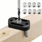 Dowel Jig Kit,8 Size Drill Bushings Compatible with 1/8" to 3/8" Drill Bits