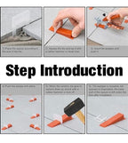 Tile Leveling System Clips- Tile Spacers Clips Tile Tools- Tile Installation Tools for Professional Ceramic Tile and Stone Installation. (500 Clips 1/16") - size: 500 Clips 1/16"