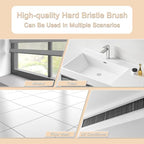 Hard Bristle Crevice Cleaning/Gap Cleaning Brush,Slim Flat Curved Brush