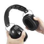 Pro For Sho All Terrain Safety Ear Protection - Larger Size Foldable Ear Muffs Lighter Weight & Maximum Hearing Protection