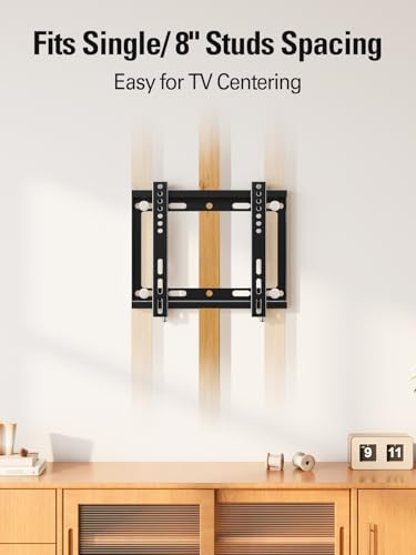 Mounting Dream Fixed TV Wall Mount Bracket for Most 17-42'' Flat Screen TV - size: Fixed for 17"-42" TV & 8" Studs