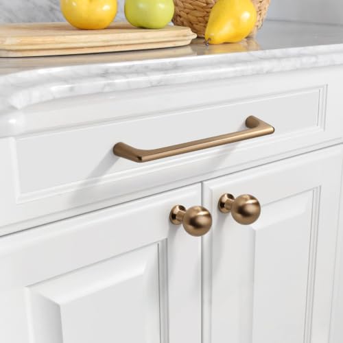 Asidrama 6 Pack 3.75 Inch(96mm) Champagne Bronze Cabinet Pulls Cabinet Handles Cupboard Handles Kitchen Cabinet Hardware for Cupboard Drawer Pulls - color: Champagne Bronze, size: 3.75" Hole Center, style: 6 Pack