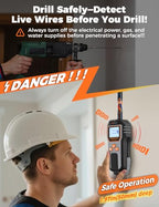 6-in-1 POROMETISTO Stud Finder Wall Scanner DSF01