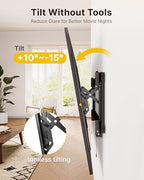 monTEK Heavy Duty Tilting TV Wall Mount for 55–105" Large TVs up to 200lbs - size: 55"-105" TV