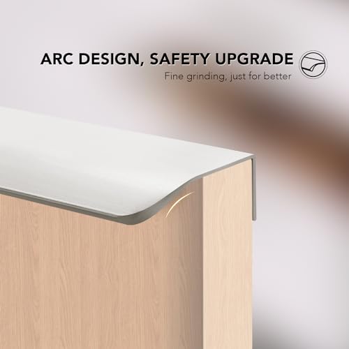 Ravinte Silver Finger Edge Pulls Drawer Edge Pulls 80mm/3.15 inch 6 Pack - size: 2-1/2" Hole Center,3.15" Overall Length
