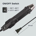 LDK Electric Soldering Iron Kit & Dual Temp Mini Heat Gun - color: Black & Soldering Iron