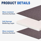 8Pcs 60Grit Double-Sided Sanding Sponges, Washable & Reusable - size: 60Grit