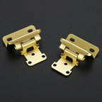 30 Pack 15 Pair Gold Cabinet Hinges, 1/2" Semi Wrap Kitchen Hinges - color: Gold, size: 1/2" Semi Wrap