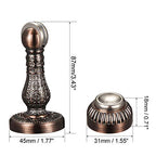 uxcell 2PCS Retro Door Magnetic Catch Holder Stopper Doorstop Zinc Alloy