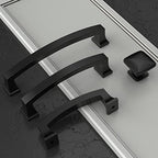 Amerdeco 10 Pack Matte Black Cabinet Pulls 5" - color: Matte Black, size: 5" hole center