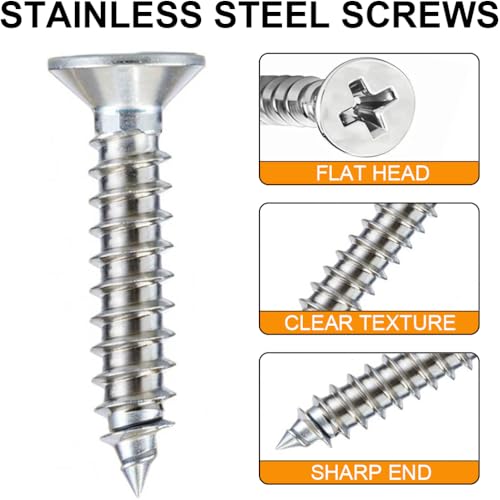 8 Pack White Flat Brackets, 8 Inch Straight Brace Mending Plate with Screws - size: 8 Pcs/ 8” x 0.8”