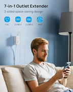 TROND Electrical Outlet Extender 360° Rotating Plug with 20W USB C, 6ft - size: 6 FT 360° Rotating Plug