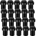 Chumia 20 Pcs Floor Mounted Door Stopper Stainless Steel,Black - color: Black