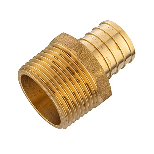 10-PACK EFIELD Pex Crimp Fitting,3/4" x 3/4"NPT Male Adapter(PEX1807021-10) - size: P10, style: 3/4 x 3/4
