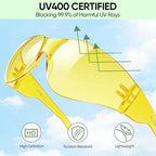 TICONN Clear Safety Glasses for Men & Women, ANSI Z87.1 Safety Goggles - style: 120 Pairs Yellow