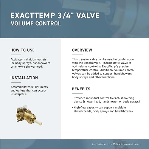 Moen T4692BN Voss Volume Control Valve Trim Kit, Valve Required, Brushed Nickel - color: Brushed Nickel