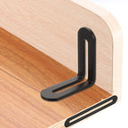 uxcell 2Pcs Adjustable Flat Mending Plate Support with Slot, 4.33 x 0.75 Inch Stainless Steel Slotted Straight Brace Brackets for Wooden Furniture, Black - size: 4.33 x 0.75 Inch