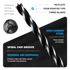 1-1/4" x 18" Auger Drill Bit with SDS Plus Shank for Wood - size: 1-1/4"x18"