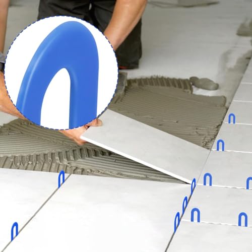 DGSL 500 Pcs Horseshoe Shims U Shape Plastic Shims Tile Spacers 1/16 Inch - color: Blue, size: 1/16*500