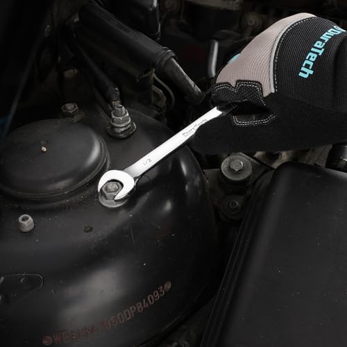 DURATECH 1/2" Ratcheting Combination Wrench, SAE - size: 1/2"