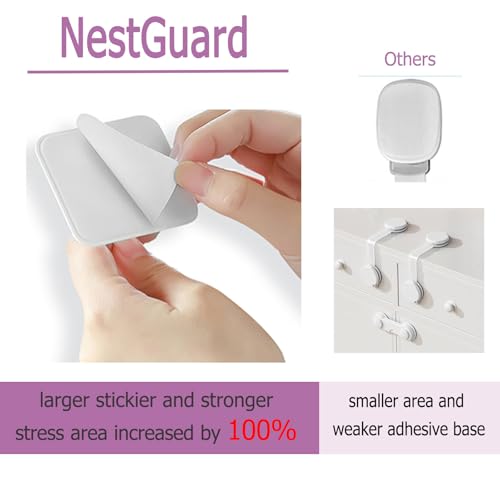 No Drill Adhesive Furniture Anchor, 4 Pack - size: 4 Pack