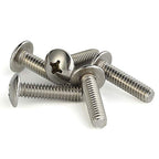 Mellewell #4-40 x 3/4" Truss Head Machine Screws, Full Thread, 18-8 Stainless Steel, Quantity 100 - color: Silver, size: #4-40 x 3/4"