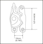 QCAA Forged Brass Sash Lock in Solid Brass, CTC 2", Matte Black, 8 Pack, Made in Taiwan - color: Matte Black, size: 8 Pack