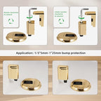 PANALI Magnetic Door Stopper, Windproof Door Stop, 1 Pack - color: Bright Gold