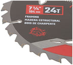 CRAFTSMAN CMAS3725243 3 Pack 7-1/4-In 24-Tooth Carbide Circular Saw Blade