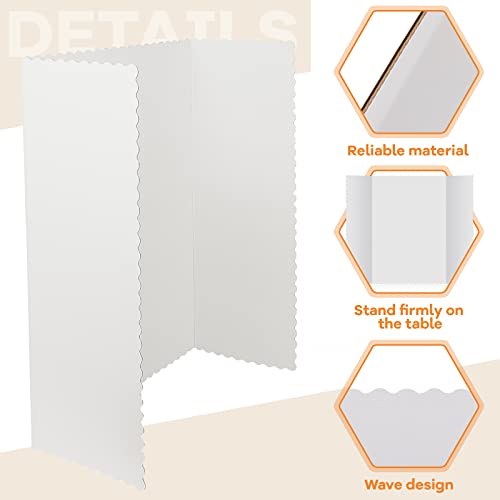 Ctosree 18 Pcs 48 x 36 Inch Tri Fold Poster Board Bulk for Display, White - color: White, size: 48 x 36 inch